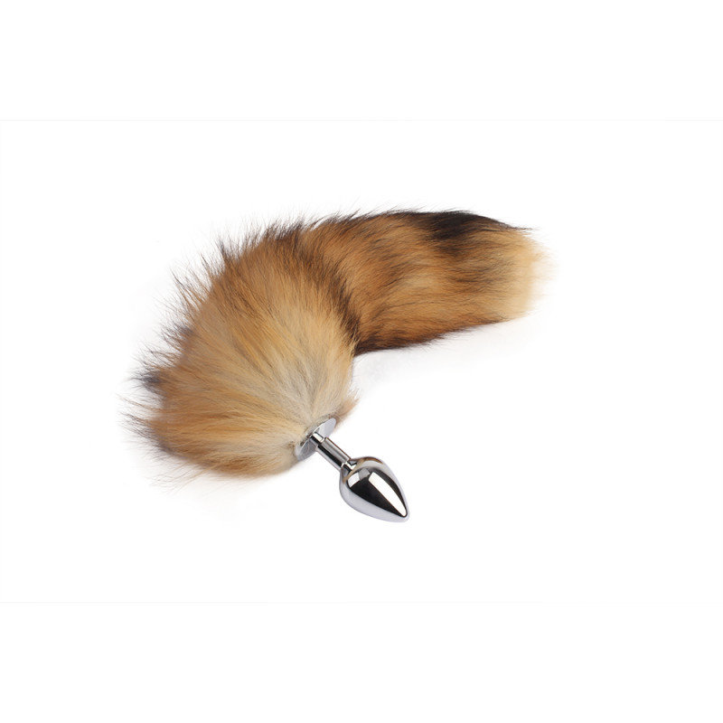 Анальная пробка лисий хвостик размер S Fierce Euphoria Fluffy Fox Plug