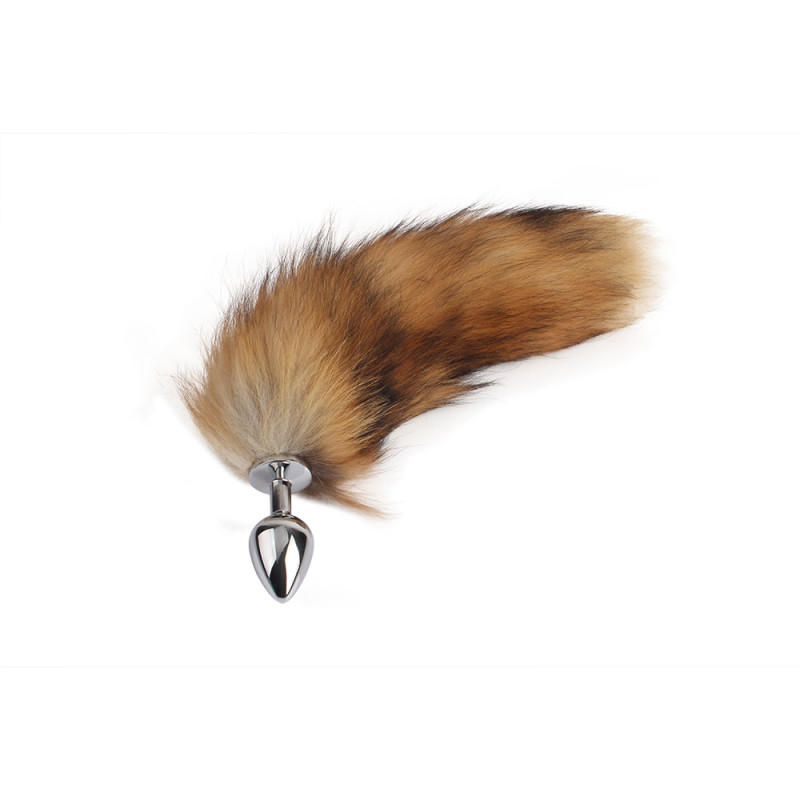 Анальная пробка лисий хвостик размер S Fierce Euphoria Fluffy Fox Plug