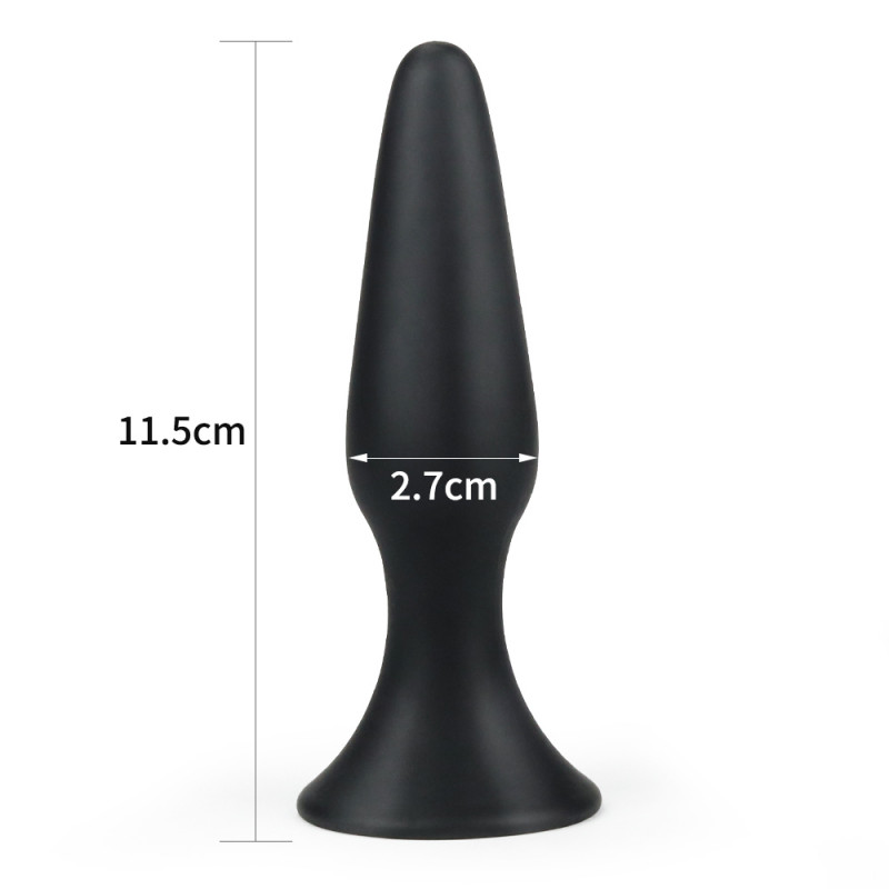 Анальная пробка силиконовая размер S LoveToy LURE ME Silicone Anal Plug S