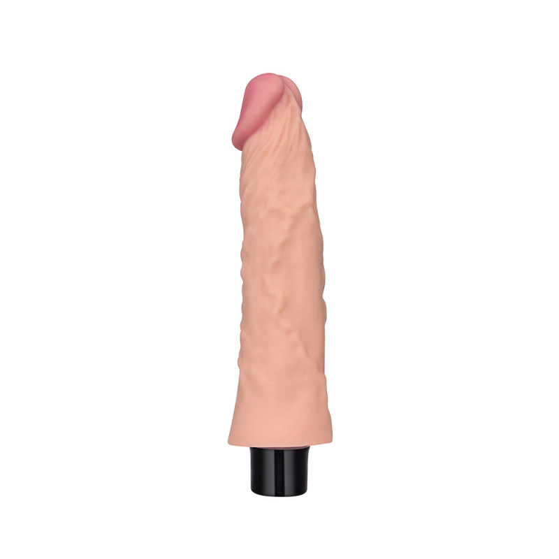 Реалистичный вибратор из кибер кожи LoveToy 8 REAL SOFTEE Vibrating Dildo, 21,8 см