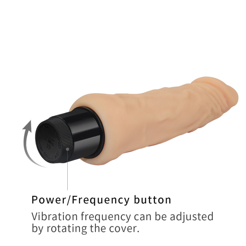 Реалистичный вибратор LoveToy 8 Feel Cyberskin Vibrator, 20 см