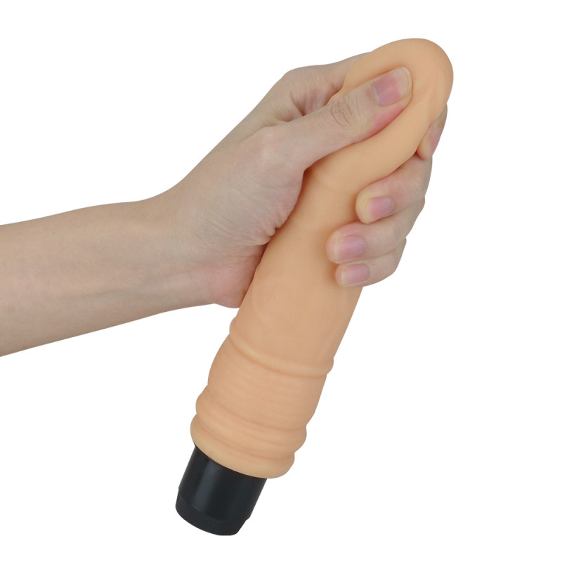 Реалистичный вибратор LoveToy 7.5'' Xtreme Feel Cyberskin Vibrator, 20 см