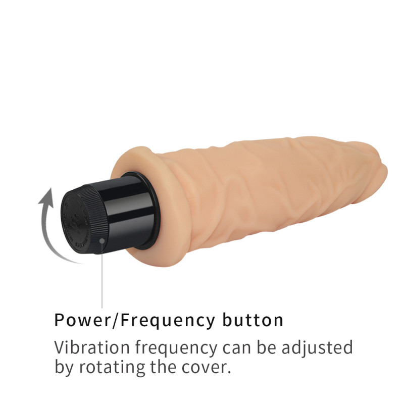 Реалистичный вибратор LoveToy 7.5'' Xtreme Feels Cyberskin Vibrator, 19 см