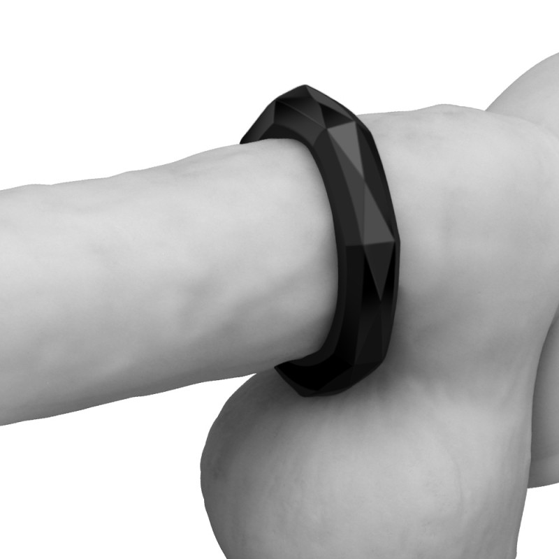 Эрекционное кольцо LoveToy POWER PLUS Cockring Romb Black