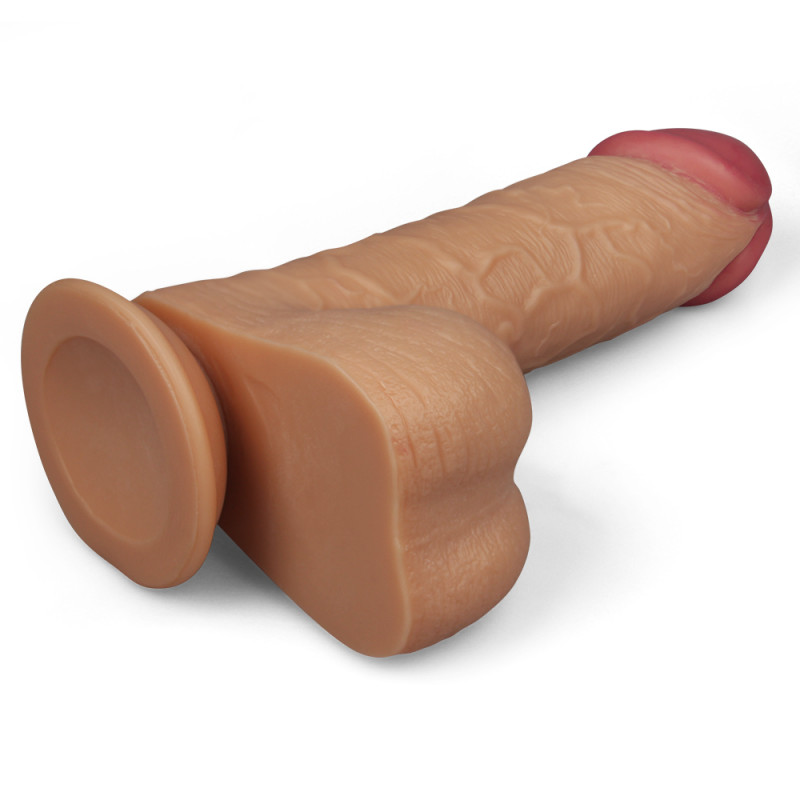 Реалистичный фаллоимитатор гигант LoveToy 9" Legendary King Sized Realistic Dildo, 24,5 см