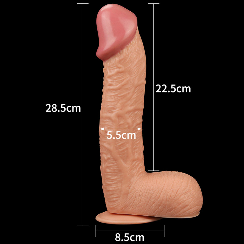 Реалистичный фаллоимитатор гигант LoveToy 10.5" Legendary King Sized Realistic Dildo, 28 см