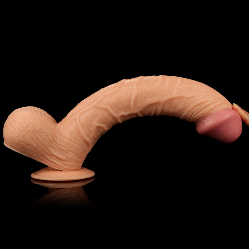 Реалистичный фаллоимитатор гигант LoveToy 12" Legendary King Sized Realistic Dildo, 32 см