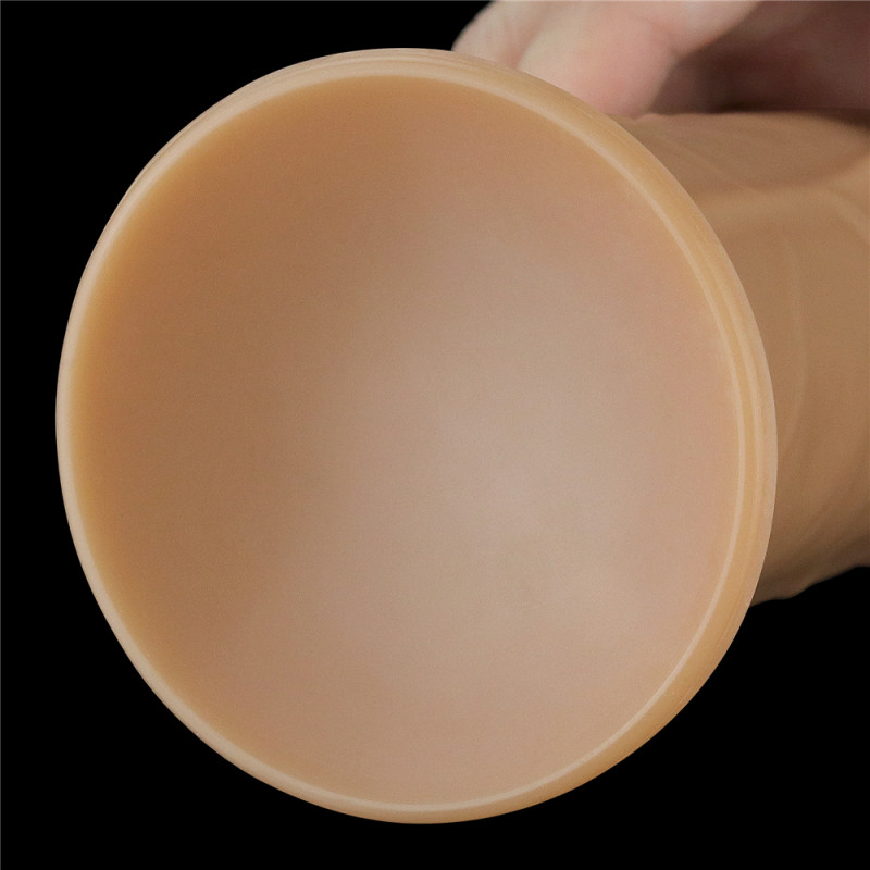 Фаллоимитатор-ротатор LoveToy 9.0'' Dual Layered Platinum Silicone Rotator