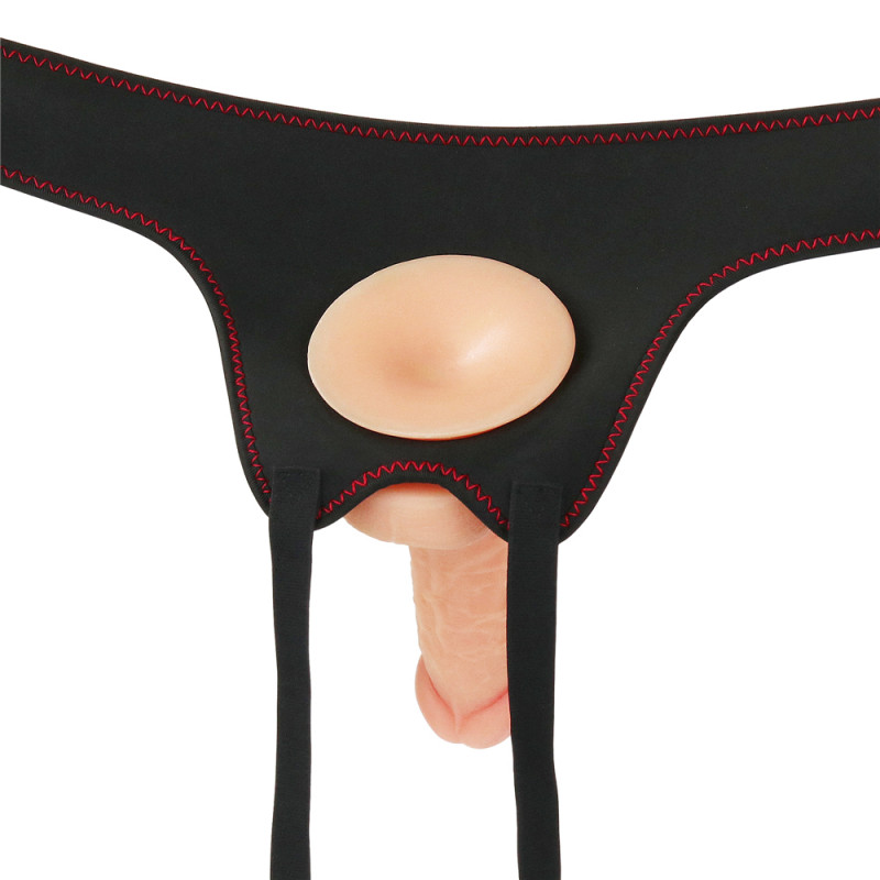 Реалистичный страпон с трусиками LoveToy Easy Strapon Set 7.0, 13 см