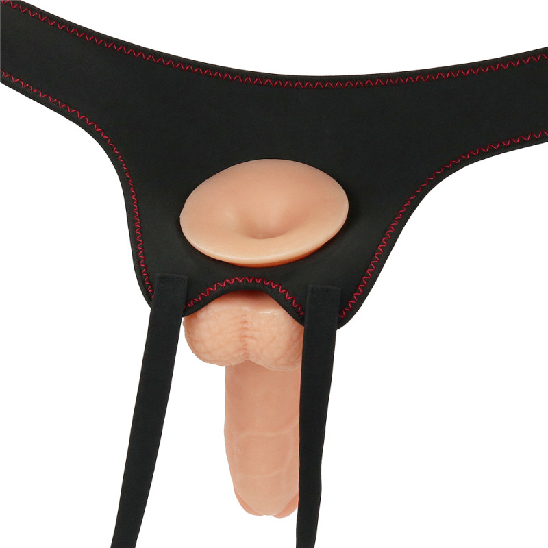 Реалистичный страпон с трусиками LoveToy Easy Strapon Set 8.5, 18 см