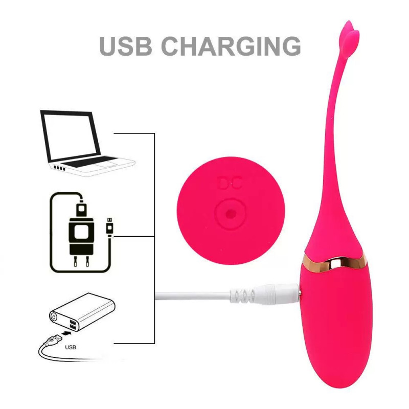 Вибро-яйцо с пультом ДУ MS Toys Private Massager Pink