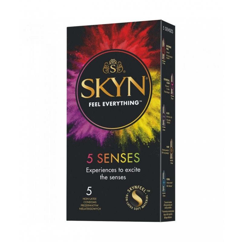 Презервативы набор 5 разных в упаковке SKYN 5 Senses, 5 шт