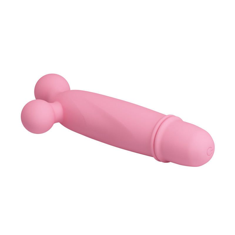 Мини-вибратор с шариками Goddard Pink, 10 режимов