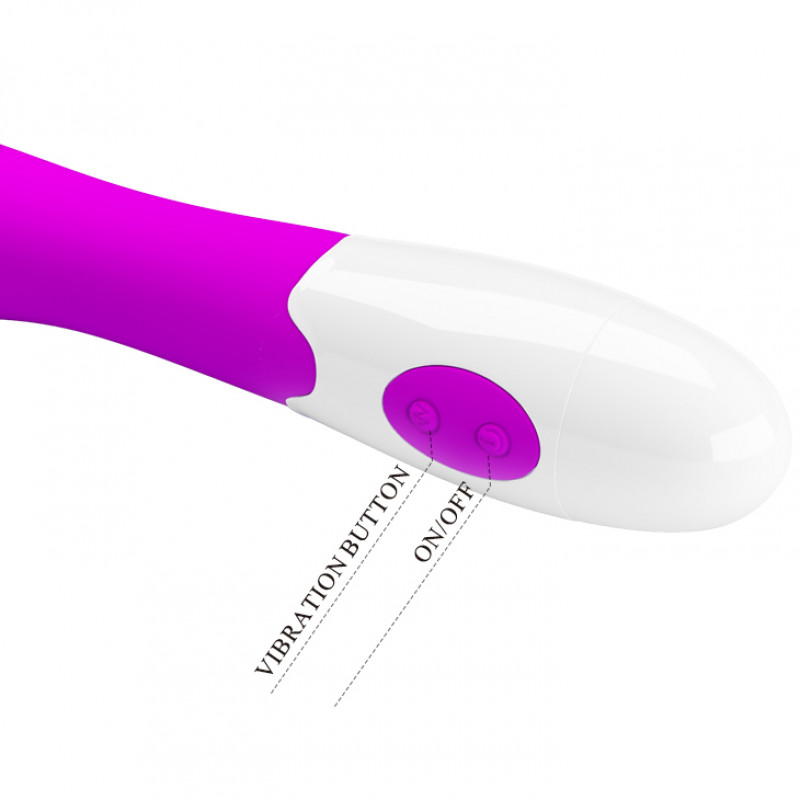 Вибратор для точки G Elemental Purple, 30 режимов вибраций