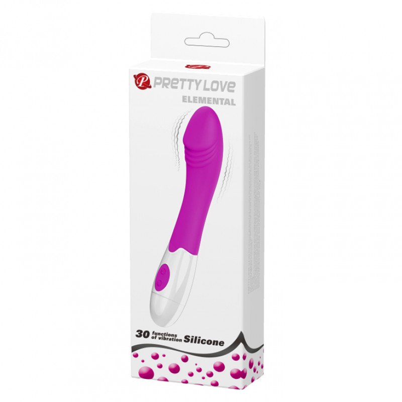 Вибратор для точки G Elemental Purple, 30 режимов вибраций