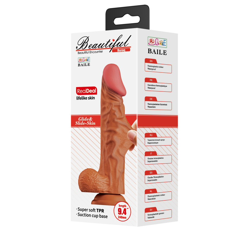 Реалистичный фаллоимитатор Buraq, 24 см