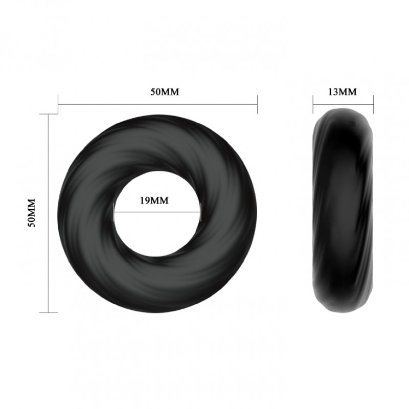 Эрекционное кольцо Super Soft Silicone №2