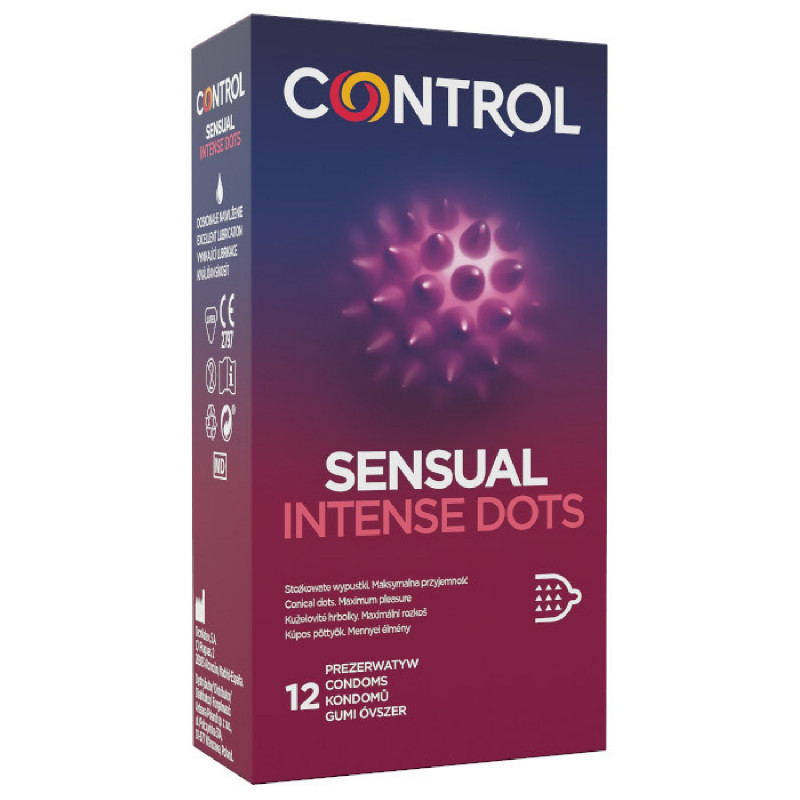 Презервативы насыщенные точки Control Sensual Intense Dots, 12 шт