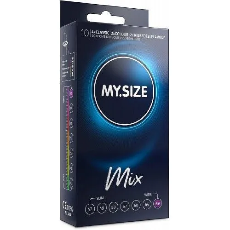 Презервативы MYSIZE MIX 69 мм, 10 шт