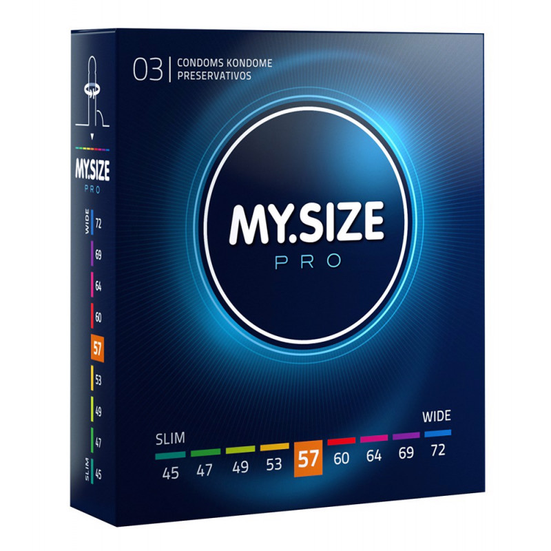 Презервативы MYSIZE 57 мм, 3 шт