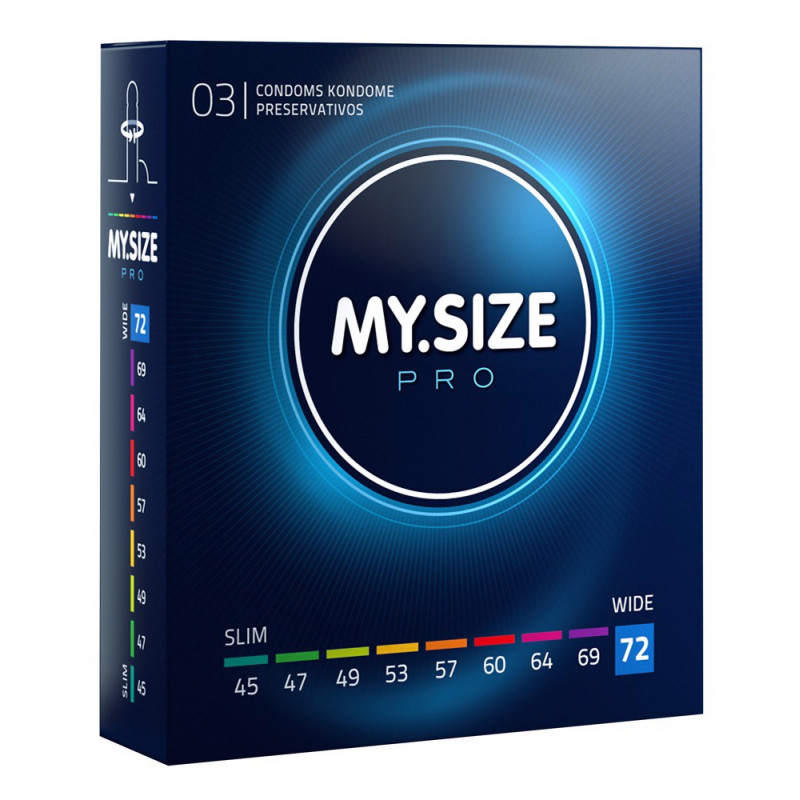 Презервативы MYSIZE 72 мм, 3 шт