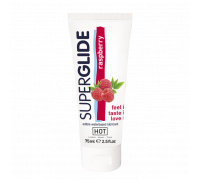 Cъедобный лубрикант со вкусом малины Superglide Raspberry, 75 мл