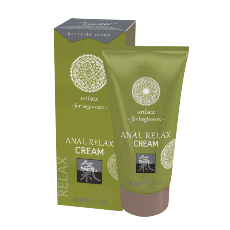 Крем для анальной релаксации для начинающих Shiatsu ANAL RELAX CREAM unisex for beginners, 50 мл