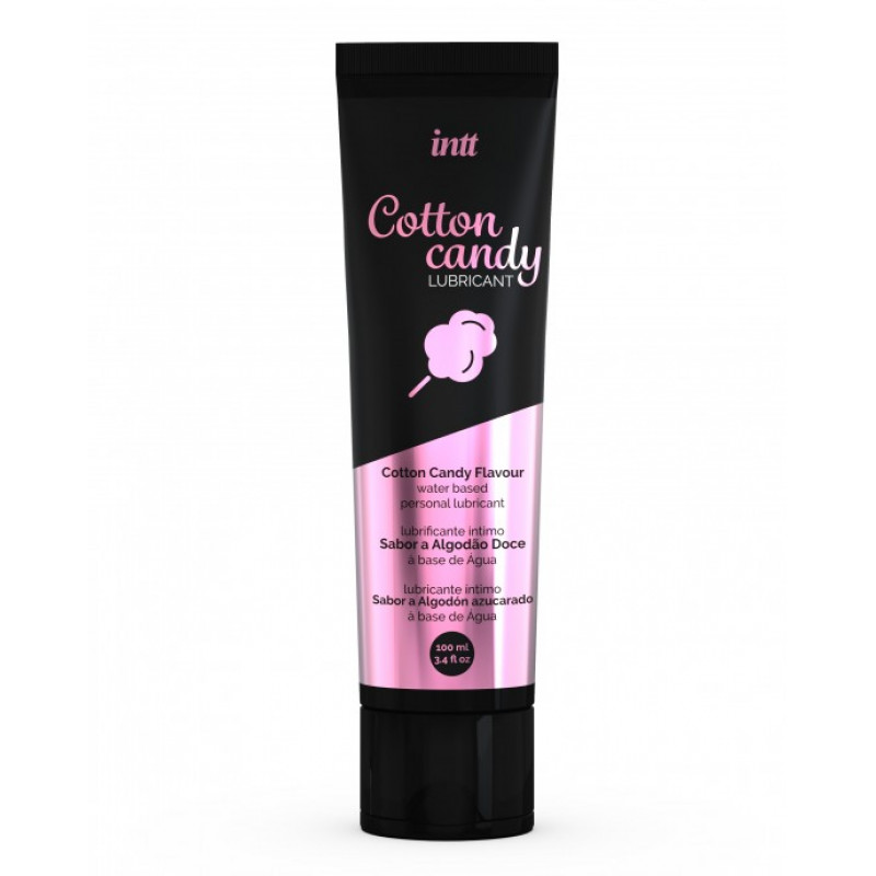 Гель-смазка на водной основе со вкусом сладкой ваты INTT LUBRICANT COTTON CANDY, 100 мл