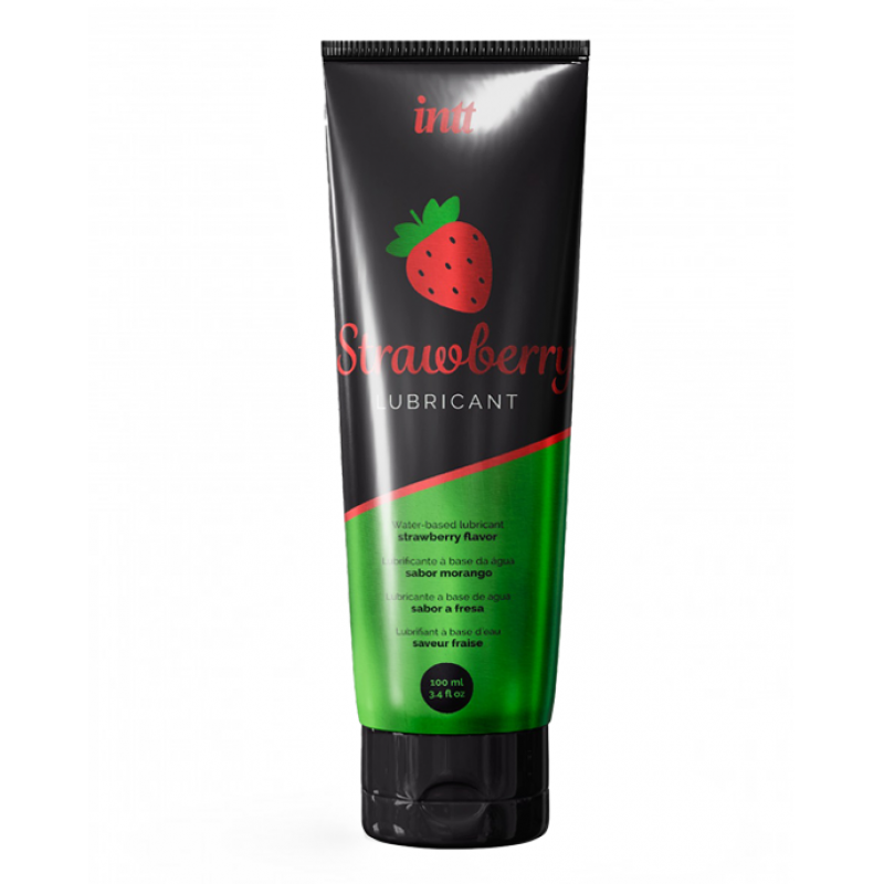 Гель-смазка на водной основе со вкусом клубники INTT STRAWBERRY LUBRICANT Gel, 100 мл