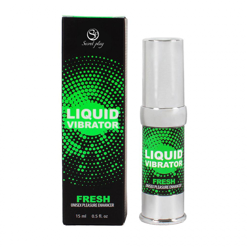 Возбуждающий гель жидкий вибратор с ароматом мяты Secret Play Fresh Stimulator Liquid Vibrator, 15 мл