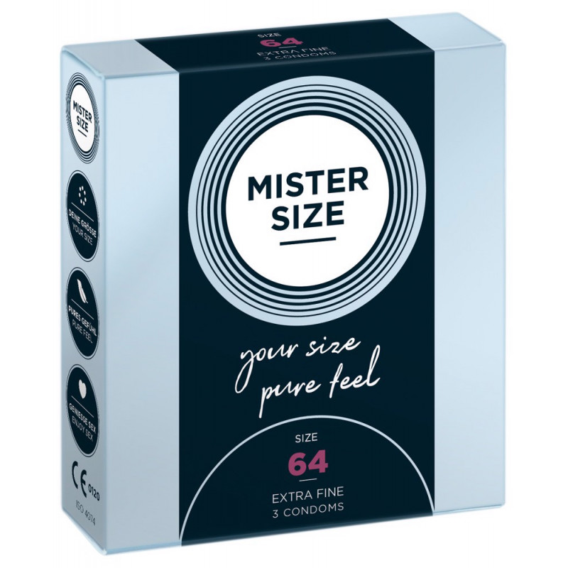 Презервативы Mister Size 64 мм, 3 шт