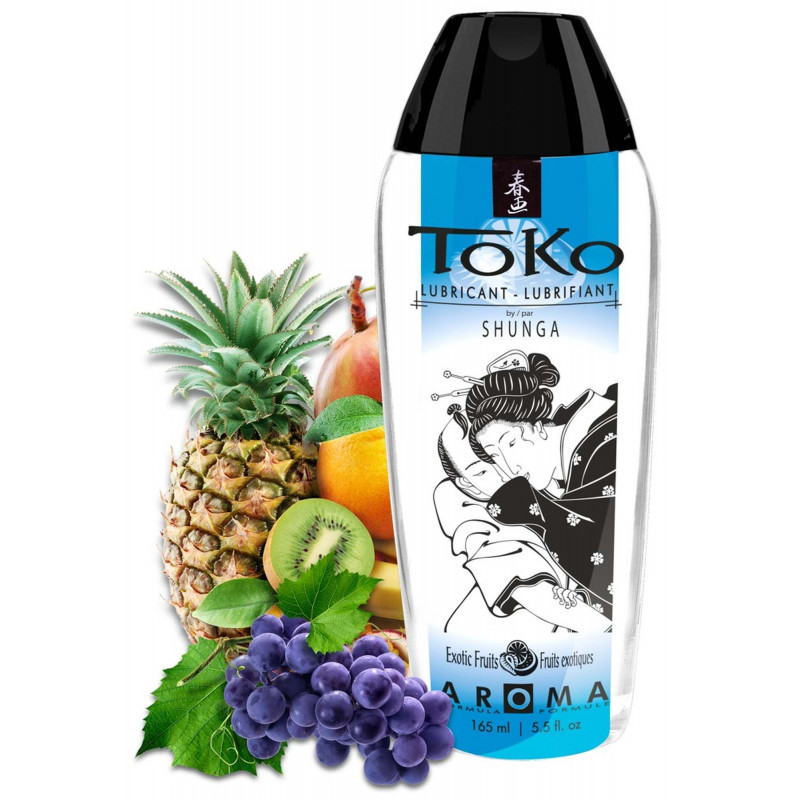 Гель-смазка на водной основе со вкусом экзотических фруктов Shunga Toko Aroma Exotic Fruits, 165 мл