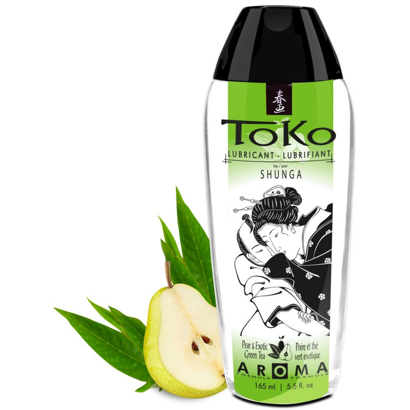 Гель-смазка на водной основе со вкусом зеленый час Shunga Toko Aroma Exotic Green Tea, 165 мл