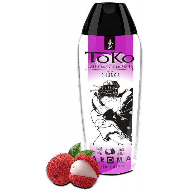 Гель-смазка на водной основе со вкусом личи Shunga Toko Aroma Litchee, 165 мл