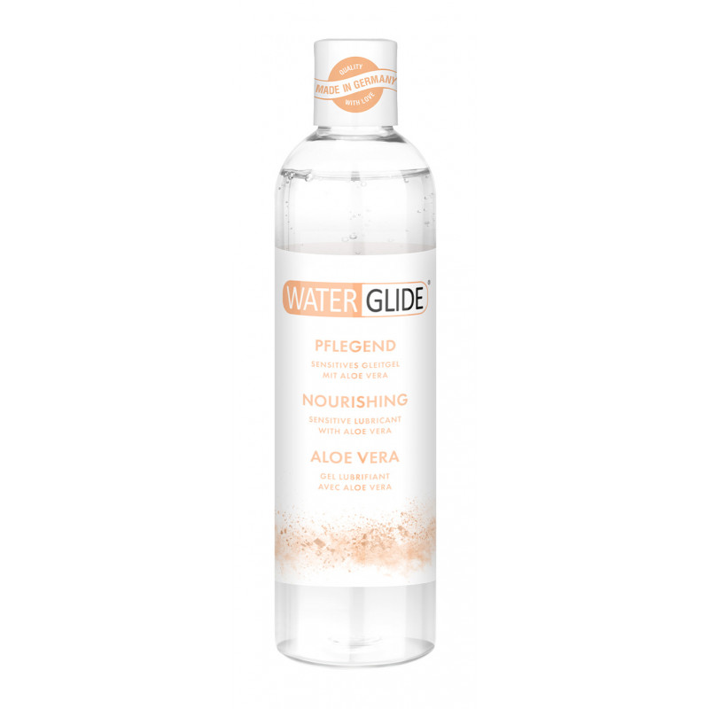 Гель-смазка на водной основе питательная с алое вера (Веган) waterglide aloe vera nourishing, 300 мл