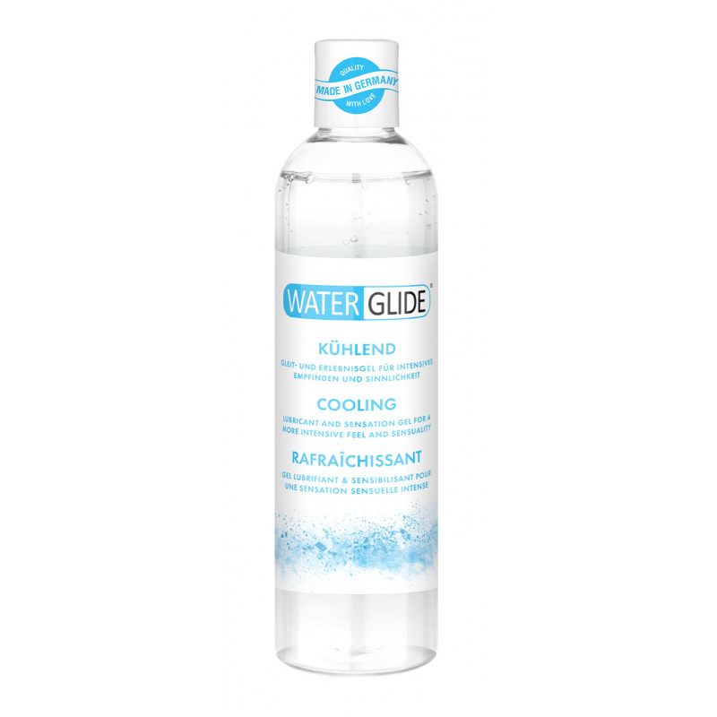 Гель-смазка на водной основе охлаждающая с мятным вкусом (Веган) Waterglide cooling, 300 мл