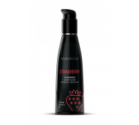 Гель-смазка на водной основе со вкусом клубники WICKED AQUA STRAWBERRY FLAVORED LUBRICANT, 120 мл