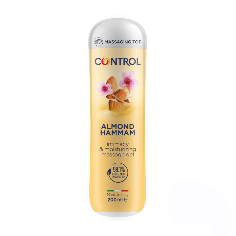 Массажное масло и смазка 2 в 1 миндальное молоко Control Almond Hammam, 200 мл