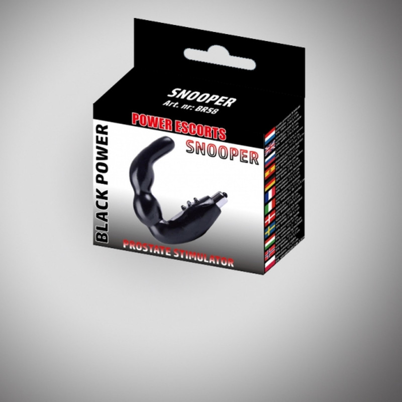 Стимулятор простаты Snooper black prostate stimulator, черный