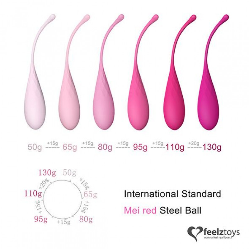 Набор из 6 вагинальных шариков FeelzToys FemmeFit Pelvic Muscle Training Set 6 pcs