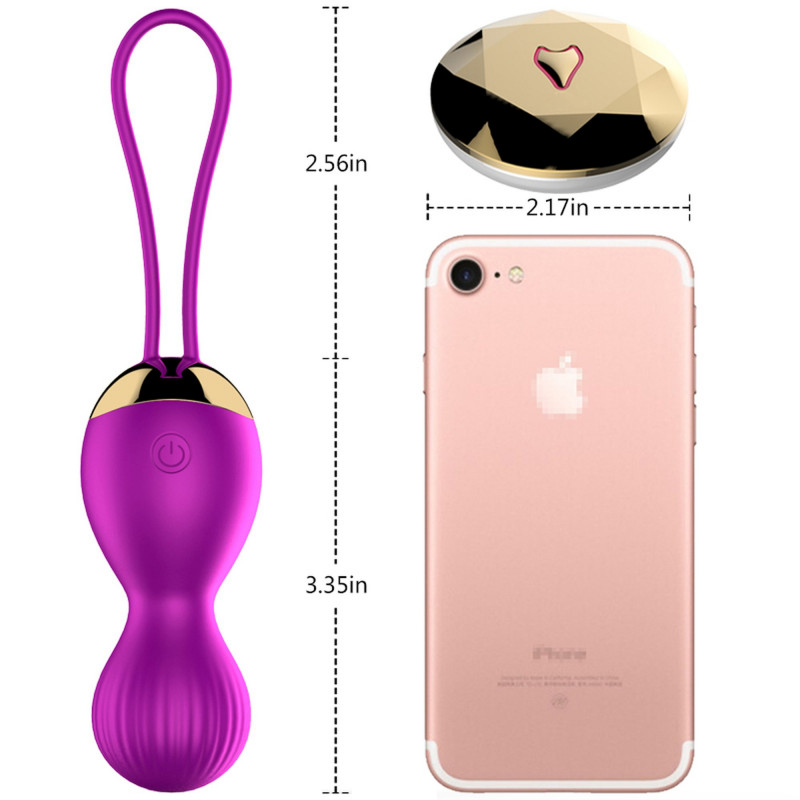 Вагинальные шарики с вибрацией с пультом ДУ Vibrating Silicone Kegel Balls USB 7 Function