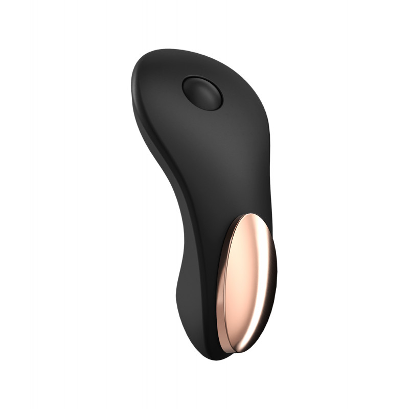 Вибро-вкладка в трусики управление со смартфона + пуль ДУ, черный Satisfyer Little Secret Black