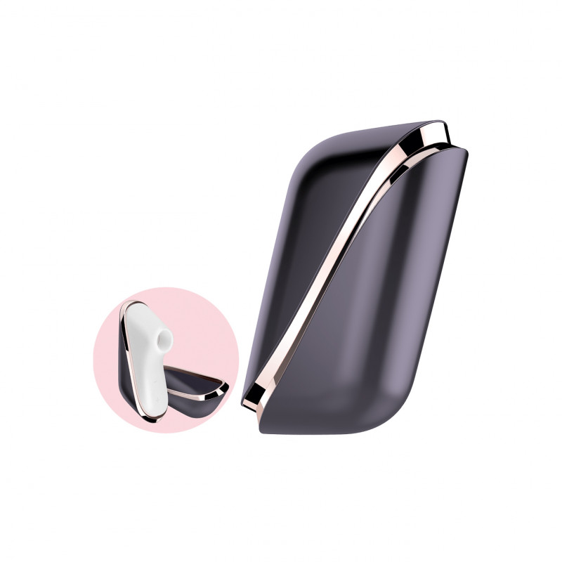 Вакуумный стимулятор клитора, черный Satisfyer Traveler Black