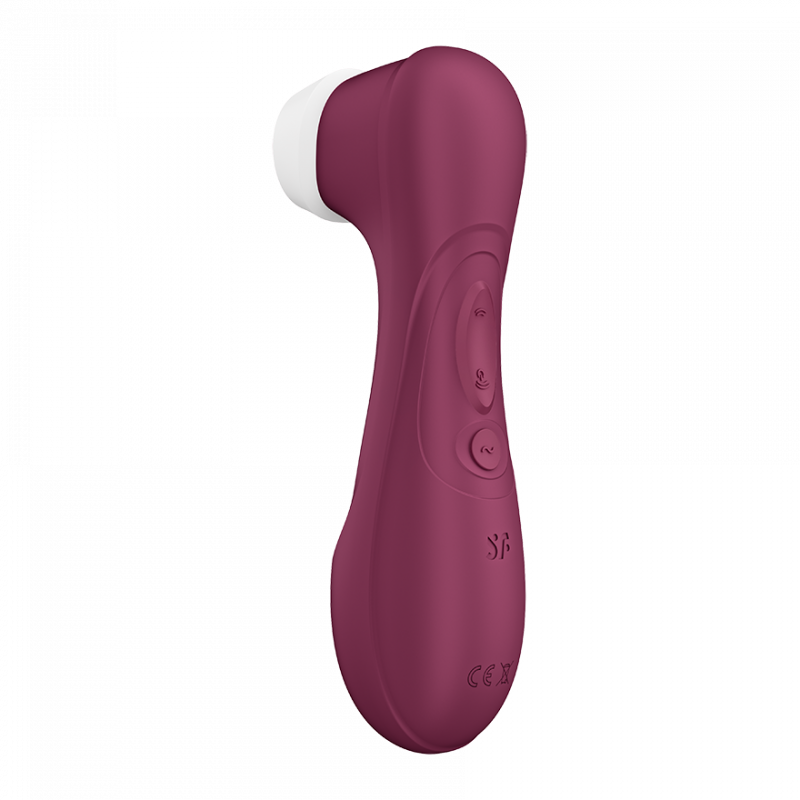 Вакуумный стимулятор красный Satisfyer Pro 2 Generation 3 with Liquid Air wine red