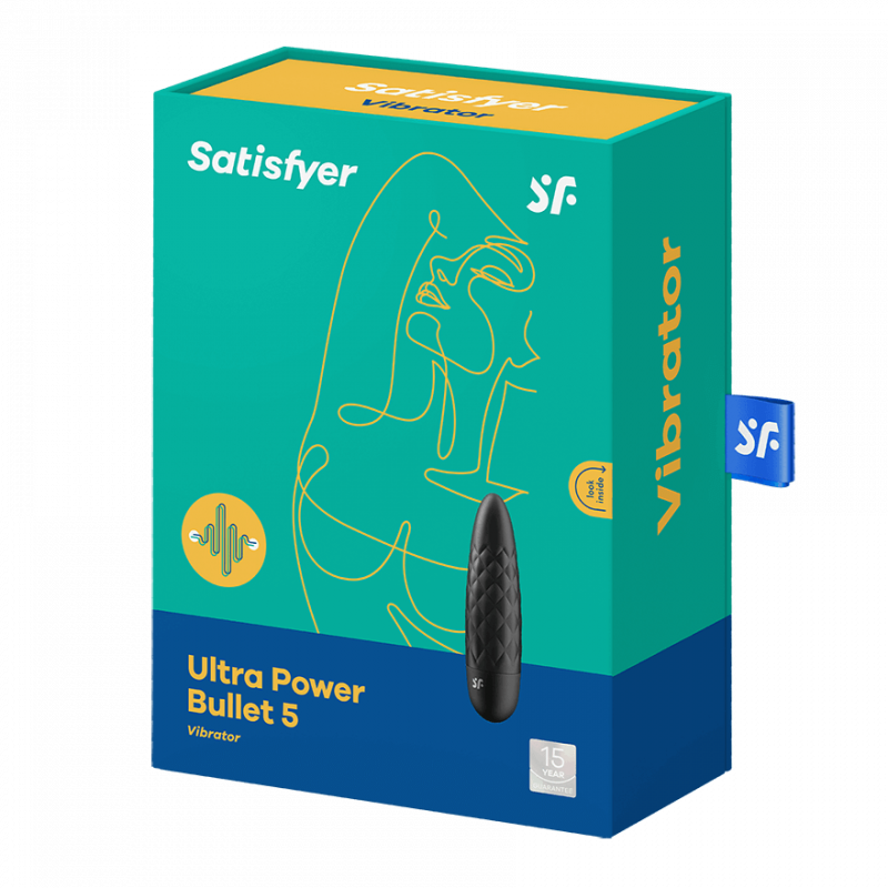 Вибро пуля, черная Satisfyer Ultra Power Bullet 5 (Black)