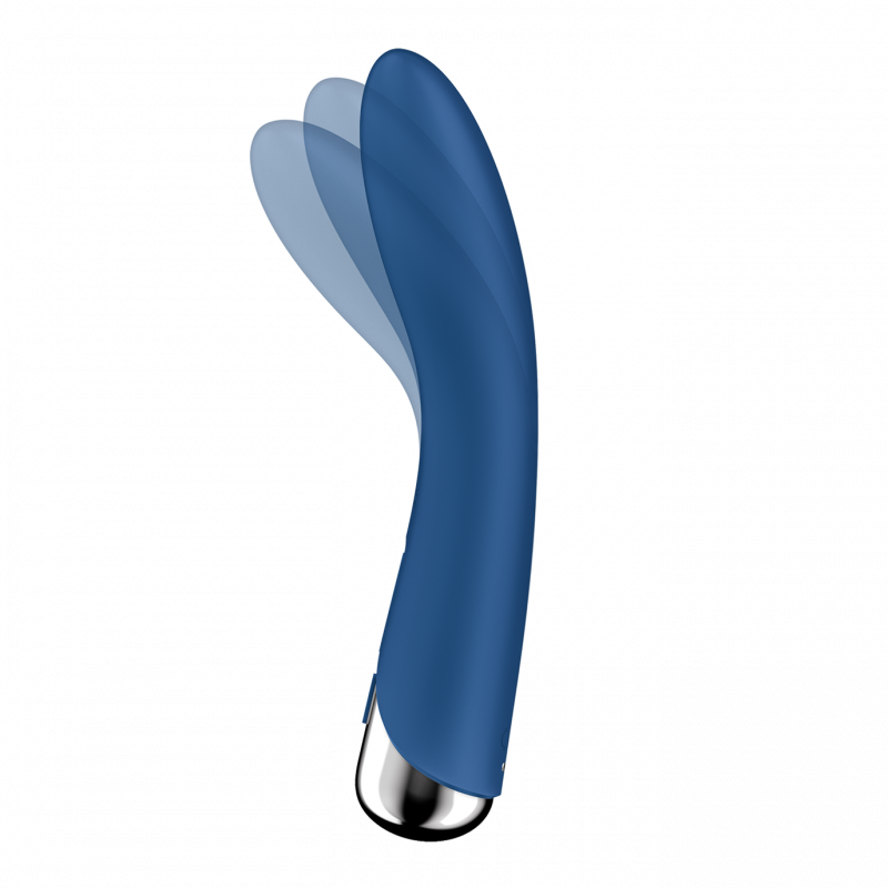 Вибратор для стимуляции точки G c ротацией, синий Satisfyer Spinning Vibe 1 Blue
