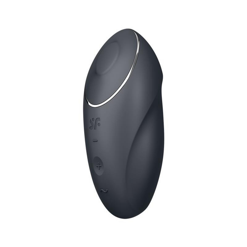Вибратор для сильной стимуляции клитора с клипсой Satisfyer Tap & Climax 1 grey