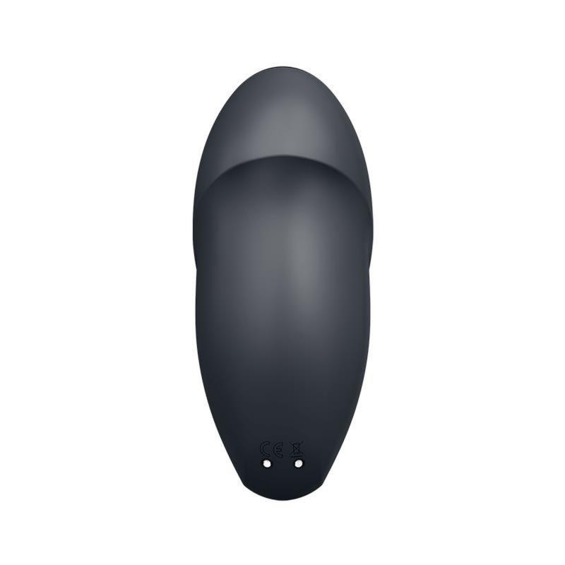 Вибратор для сильной стимуляции клитора с клипсой Satisfyer Tap & Climax 1 grey