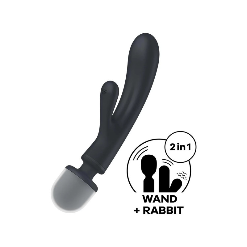 Вибратор многофункциональный 3 в 1 Satisfyer Triple Lover grey