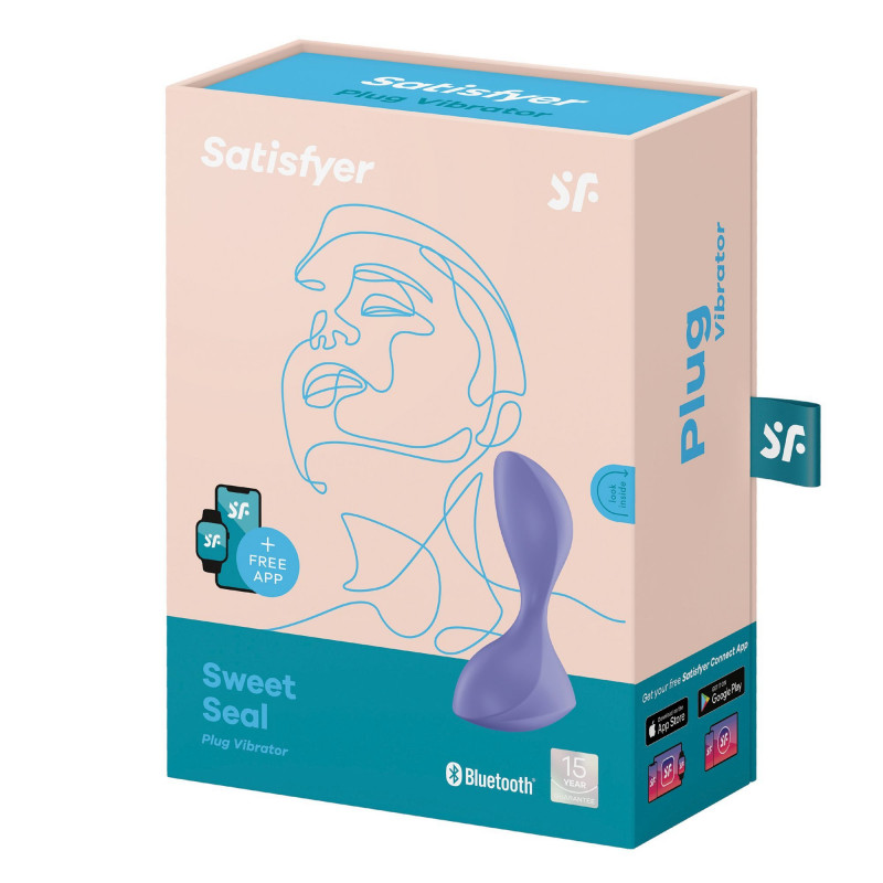 Анальная пробка с вибрацией Satisfyer Vibrator Sweet Seal Connect App (Lilac)